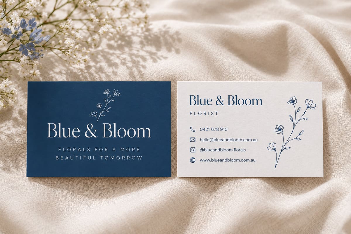 Blue & Bloom branding project