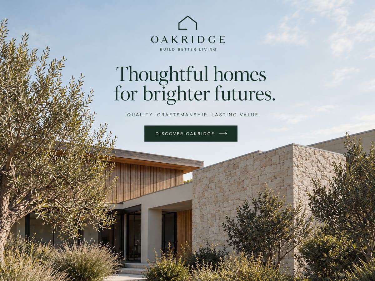 Oakridge retreat collateral
