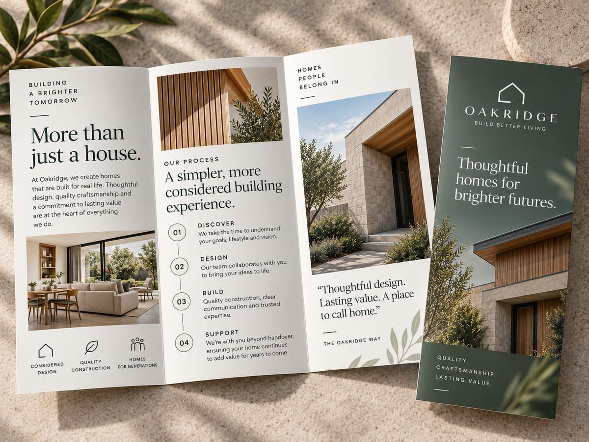 Oakridge branded guest materials